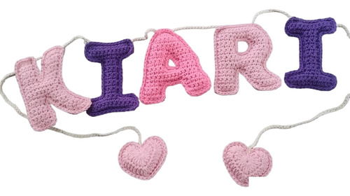 Guirnalda De Letras A Crochet Baby Shower, Cuartos, Puertas