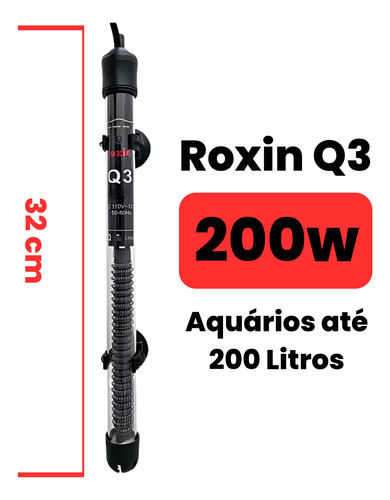 Termostato Com Aquecedor Roxin Ht-1300/q3 200w 110v