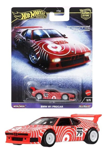Bmw M1 Procar Exotic Envy 3/5 Hot Wheels Premium 2024 Color Rojo