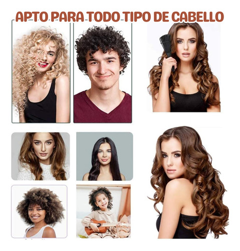 Cuidado Del Cabello Cepillo Desenredante Rizo Masajeador 2pz