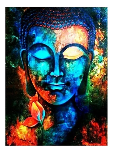 X Diy Diamond Painting 5d 60x40 Cm - Color Painting Buddha