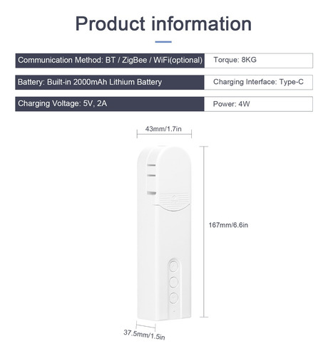 Motor Elétrico De Cortina Tuya Zigbee Intelligent Pull Bead