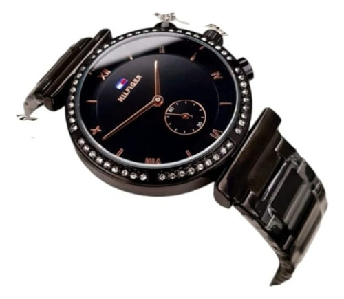 Reloj Dama Con Segundero Funcional, Cristal En Mineral 