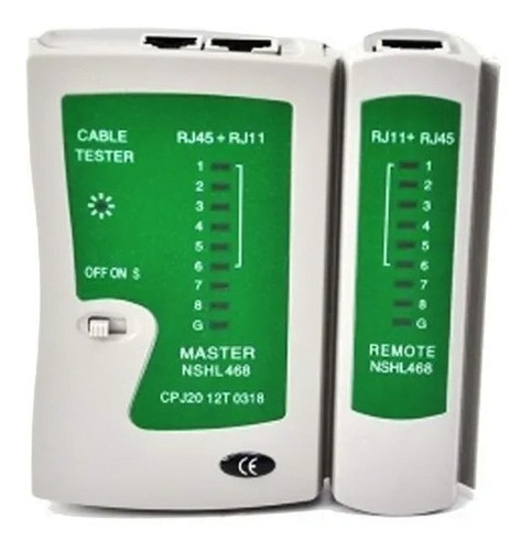 Tester Wireplus Probador De Cables De Red Lan Utp Rj45 Y Rj1