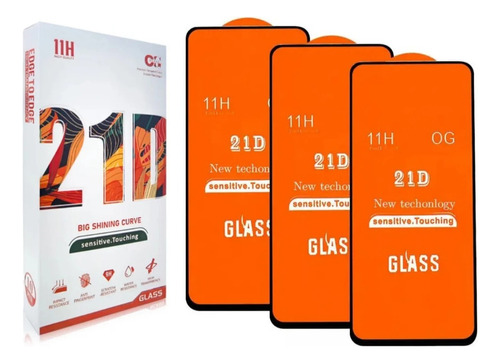 Pack 3 Unidades Mica Vidrio Para Redmi Note 9 Pro/ Note 9s