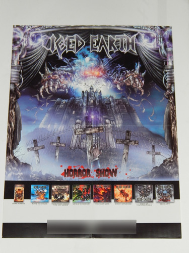 Iced Earth Poster Original Importado Helloween Edguy Dist1