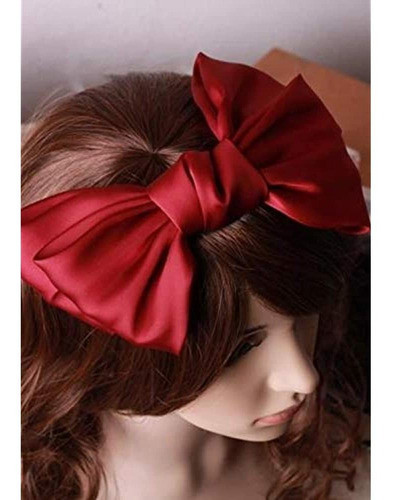 1 Piezas Grandes Lazos Para El Cabello De Color Rosa Pinzas