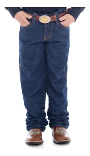 Calça Jeans Country Boiadeiro Infantil Menino Modelo Laçador