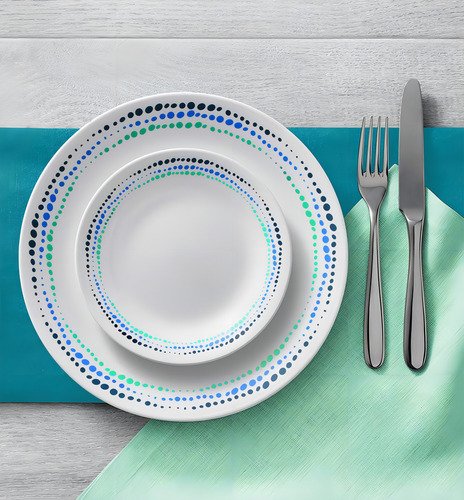 Juego De Vajilla Corelle, Vidrio De Triple Capa, 18 Piezas