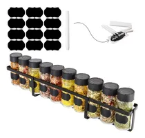 Comprar Porta temperos com 10 potes plástico tampa dosadora dupla