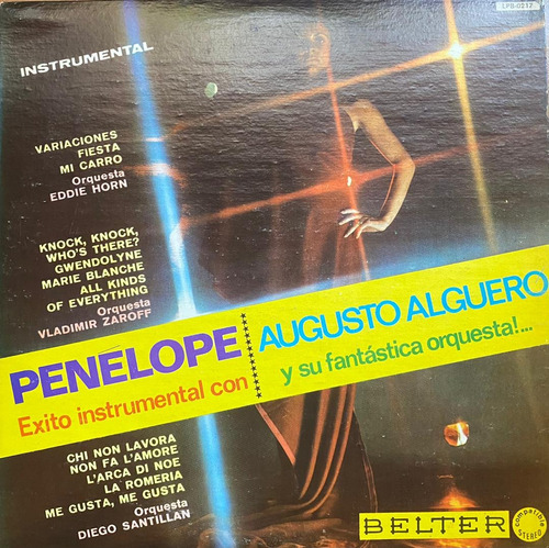 Disco Lp - Augusto Algueró Y Su Orquesta / Penélope. Album