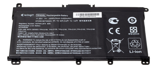 Bateria Para Notebook Hp 250 G8 3400 Mah Preto