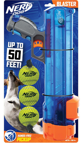 Nerf Dog Compact Tennis Ball Blaster Set De Regalo Con 3 Bol