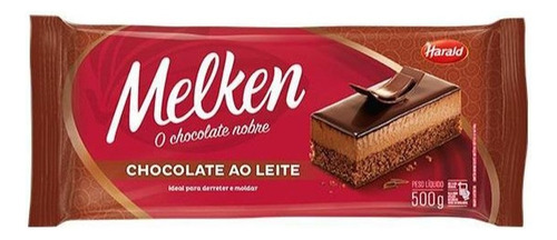 Cobertura Melken -chocolate Ao Leite- Barra 1.050kg - Harald