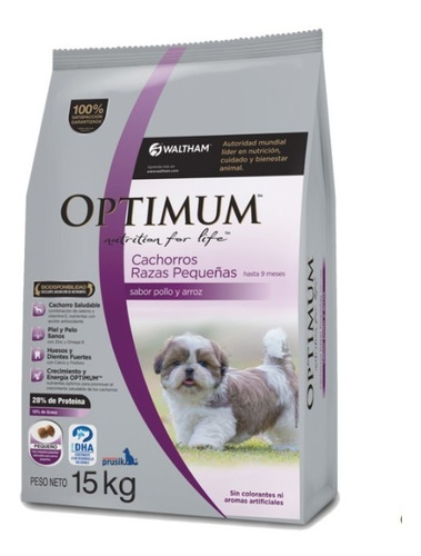 Optimum Perro Cachorro Raza Pequeña 15 K