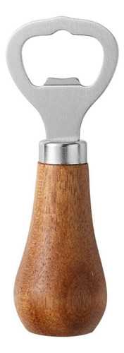 Abridor De Botellas De Cerveza Con Mango De Madera,