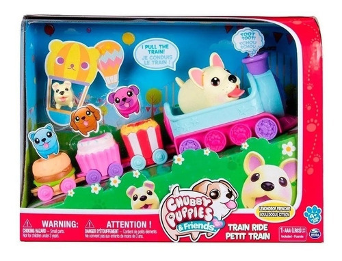 Chubby Puppies & Friends - Paseo En Tren - Spin Master 