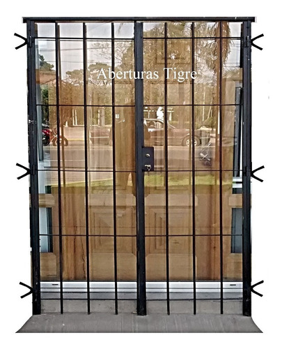 Reja Para Puerta Balcón 180x200 Hierro Redondo 12mm