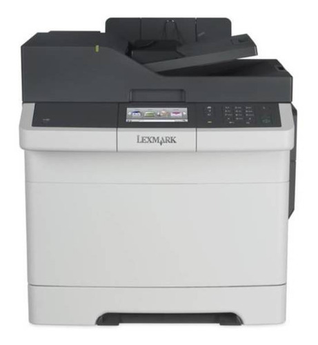 Impresora a color multifunción Lexmark CX417de blanca y negra 220V