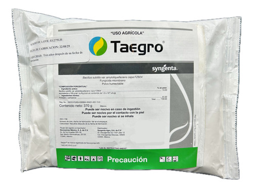 Taegro Fungicida Microbiano Bacillus Subtilis 370 Gr
