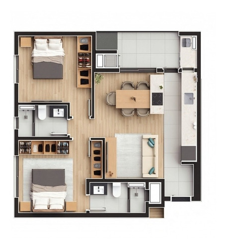 Imagem 27 de 30 de Apartamento No Cabral De 91 M2 Com 3 Quartos - La27603.107-rede - La27603.107