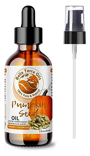 Bella Terra Oils Pumpkin Seed Oil. 2oz. 100% Puro. Dlzqp