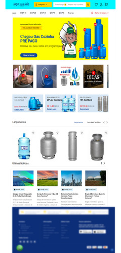Distribuidora Revenda De Gás Glp 2em1 Site E Aplicativo