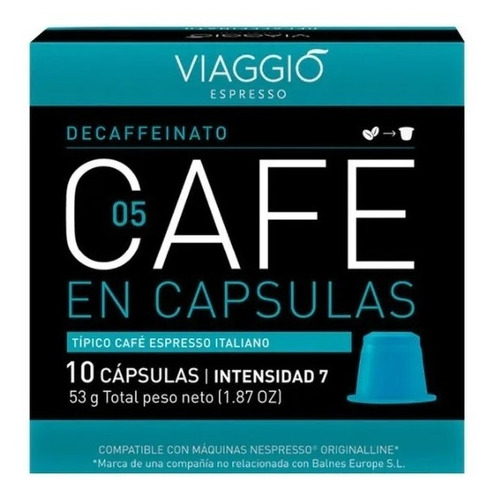 Café Descafeinado En Cápsula Viaggio Caja X 10 u