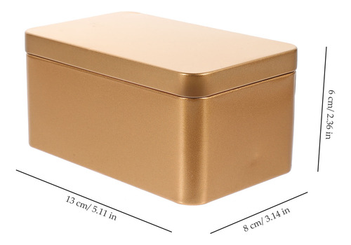 Caja Rectangular De Hojalata, Miniportátil, Para Guardar Hoj
