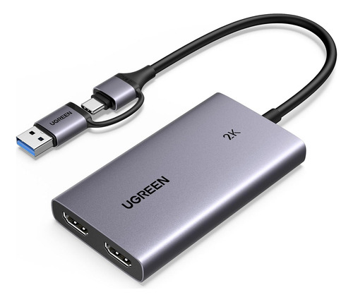 Tarjeta De Captura Hdmi Ugreen 2k @30hz, Vídeo De Paso A Tra