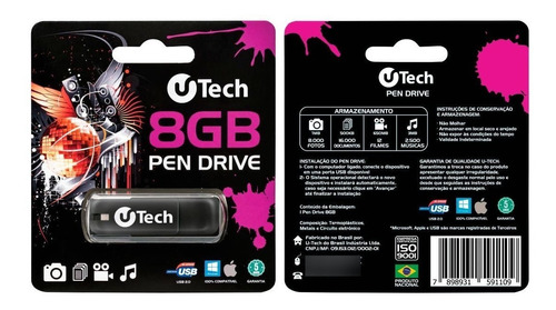 Pen Drive 8gb (03 Unidades)