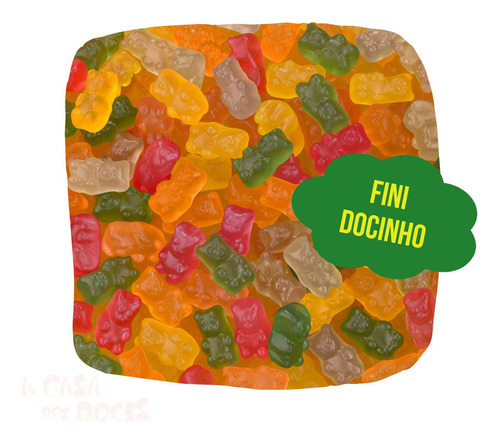 Gelatinas Fini Ursinhos Doces 500g Kit 3 Pacotes