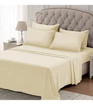 Comprar Juego De Sábanas Hoteleras Onix 600 H 2 1\u002F2 Plazas Color Sábana Crema Diseño De La Tela Liso