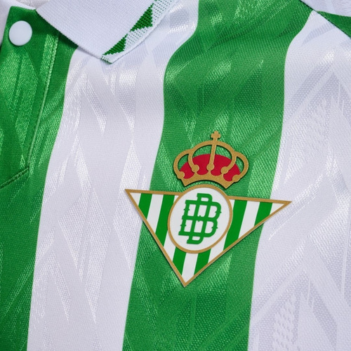 Camisa Real Bétis I Home 24/25 - Antony N°7 Hummel Torcedor Verde E Branco Gg