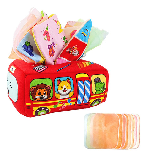 Juego De Caja De Pañuelos Sensorial Para Tirar 11 Pañuelos