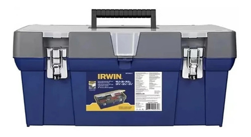 Caja De Herramientas Irwin Con Broche Metálico 19 Pulgadas Color Azul