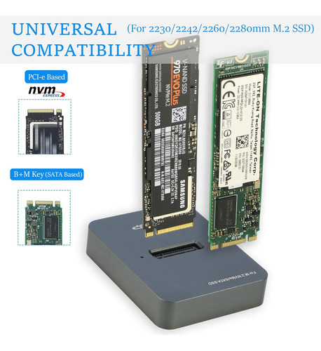 Estación De Acoplamiento De M.2 A Usb, Adaptador De Lecto...