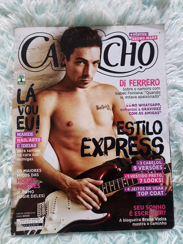 Revista Capricho Com Diferrero,hunter,miley,taylor,madonna, (Usado)
