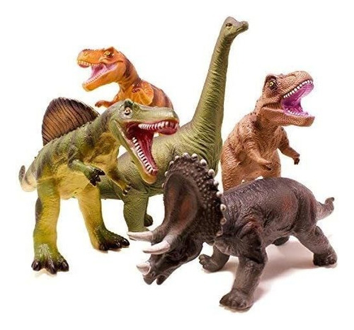 Juego De Dinosaurios Gigantes Boley De 5 Piezas, Para Niños,