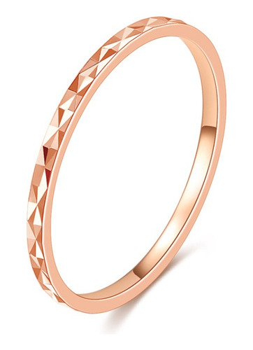 Anillo Mujer Vanité Plata Italiana Slim Rose