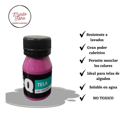 Pintura Tela Eq X34 Unidades Paleta Completa