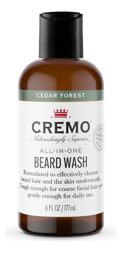 Cremo Cedar Forest - Lavado De Barba Y Cara Todo En Uno, Di.