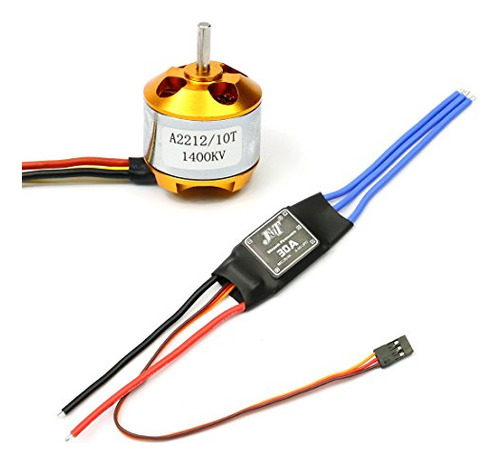 A2212 1400kv Motor Sin Escobillas Outrunner 10t 30a Con...