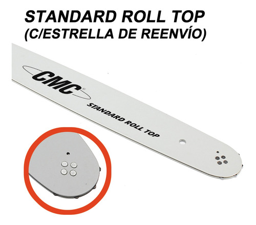 Espada Cmc 20 PuLG 50cm 3/8 Oleo Mac 962 965 261 264 970 980