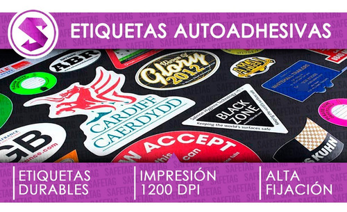 Etiqueta Autoadhesiva Calco Sticker Metalizado Dorado Plata