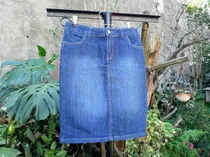 Comprar Lote De 2 Polleras Jean Talle 40 ( Cod 63 )
