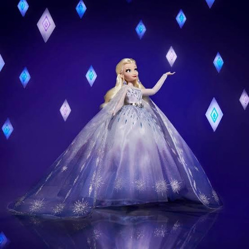 Disney Style Series Elsa Frozen De Colección Con Base