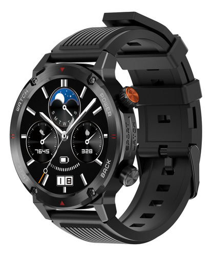 Imiki D2 Smartwatch 1.43” Amoled Hd Pantalla 466*466px, Bt 5.3 Llamdas, 3 Atm Impermeable, Asistente De Voz, Bisel Desmontable, Reloj Inteligente Para Hombre/mujer, Negro