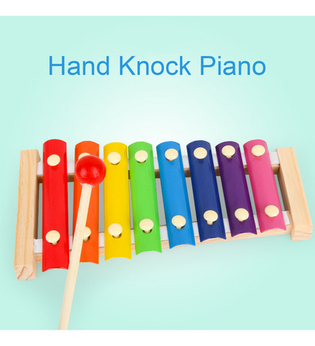 Piano De Juguete Hand Knock De 8 Teclas, Educativo Para Bebé