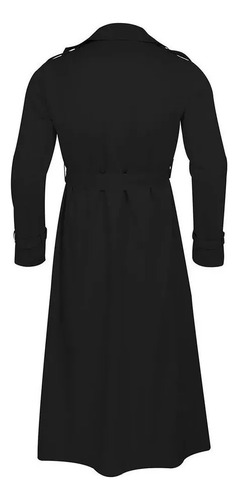 Abrigo Abrigo Casual De Moda De Gabardina Larga Para Hombre